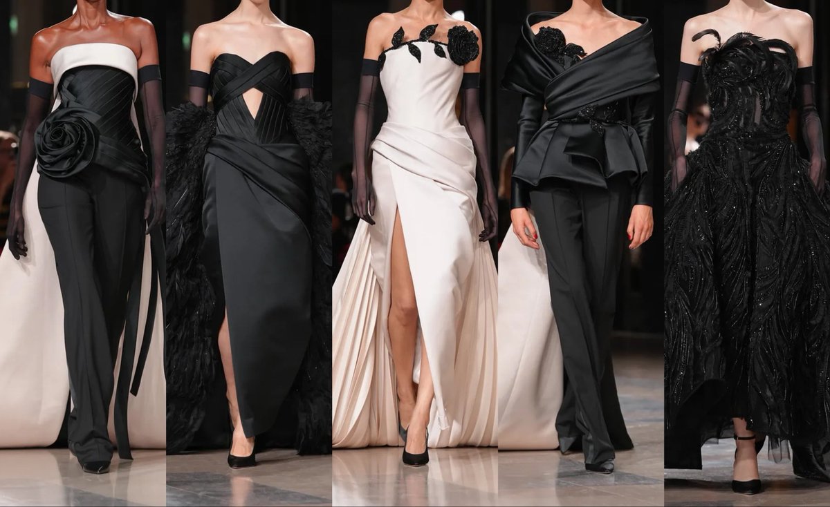 soomienana's tweet photo. Elie Saab Fall 2026 Haute Couture..🖤 https://t.co/Az892V5pjN