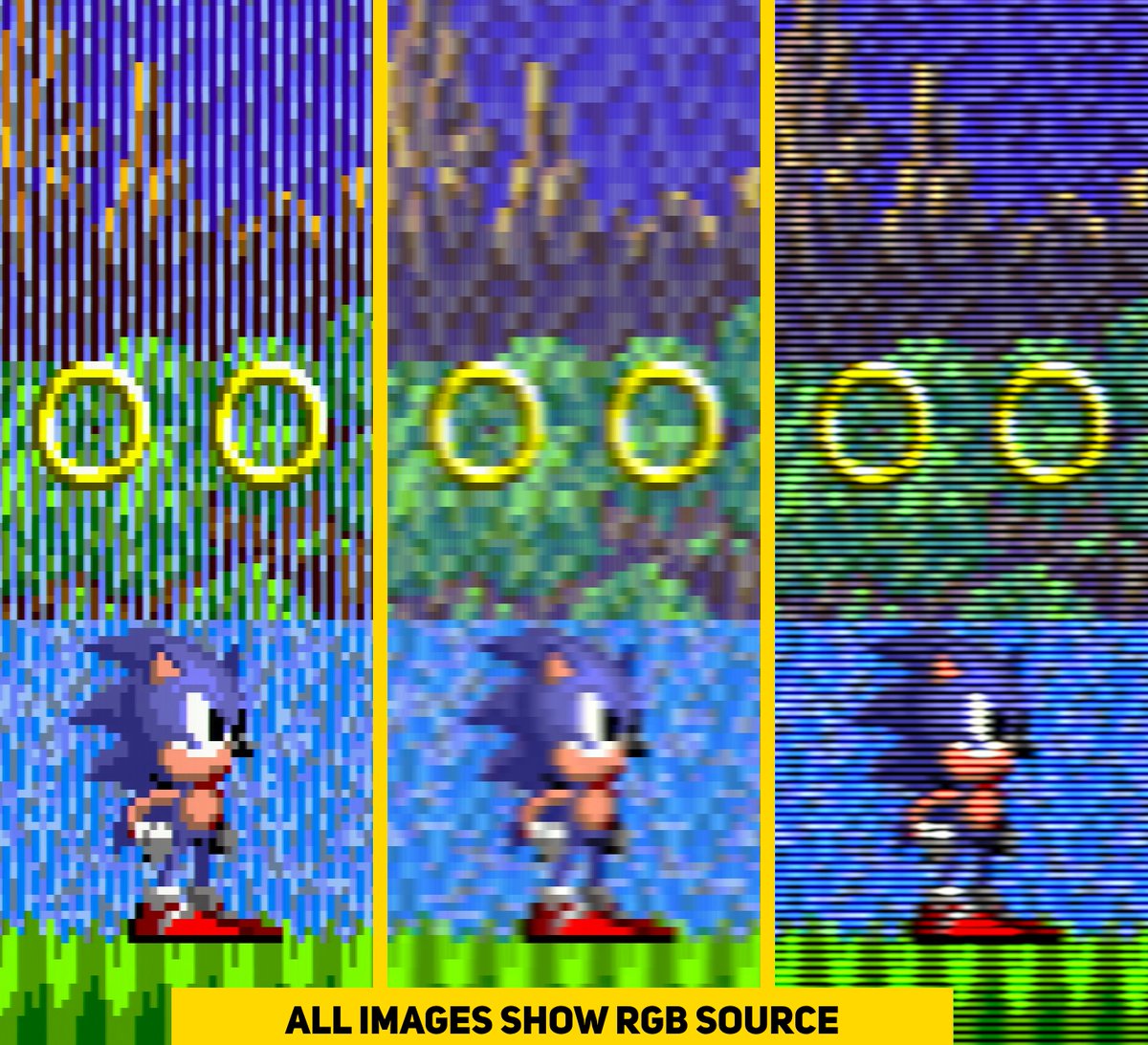 WobblingP's tweet photo. With the new Retrotink 4K PRO feature we can "dial-in" horiz. blur to blend dithering without adding too much blur or rely on Composite. Ideally suited for finer dithering patterns to display transparency or blend color dithering. Enable scanlines and it looks even better! 🔥👀 https://t.co/AhXnIScyO2