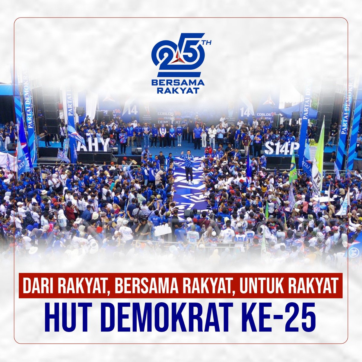 MgCl2x's tweet photo. Logo yang terpilih terlihat clean, simple tapi filosofi nya keren loh ini pantas menjadi #LogoHUT25Demokrat PD Bareng AHY https://t.co/7zSIx6b7fj