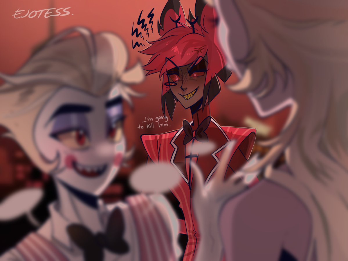 ejotess's tweet photo. He is a little jealous ^^

#LuciferMorningstar #LuciferHazbinHotel #AlastorHazbinHotel #alastorxlucifer #radioapple https://t.co/uzdKBnPBUh