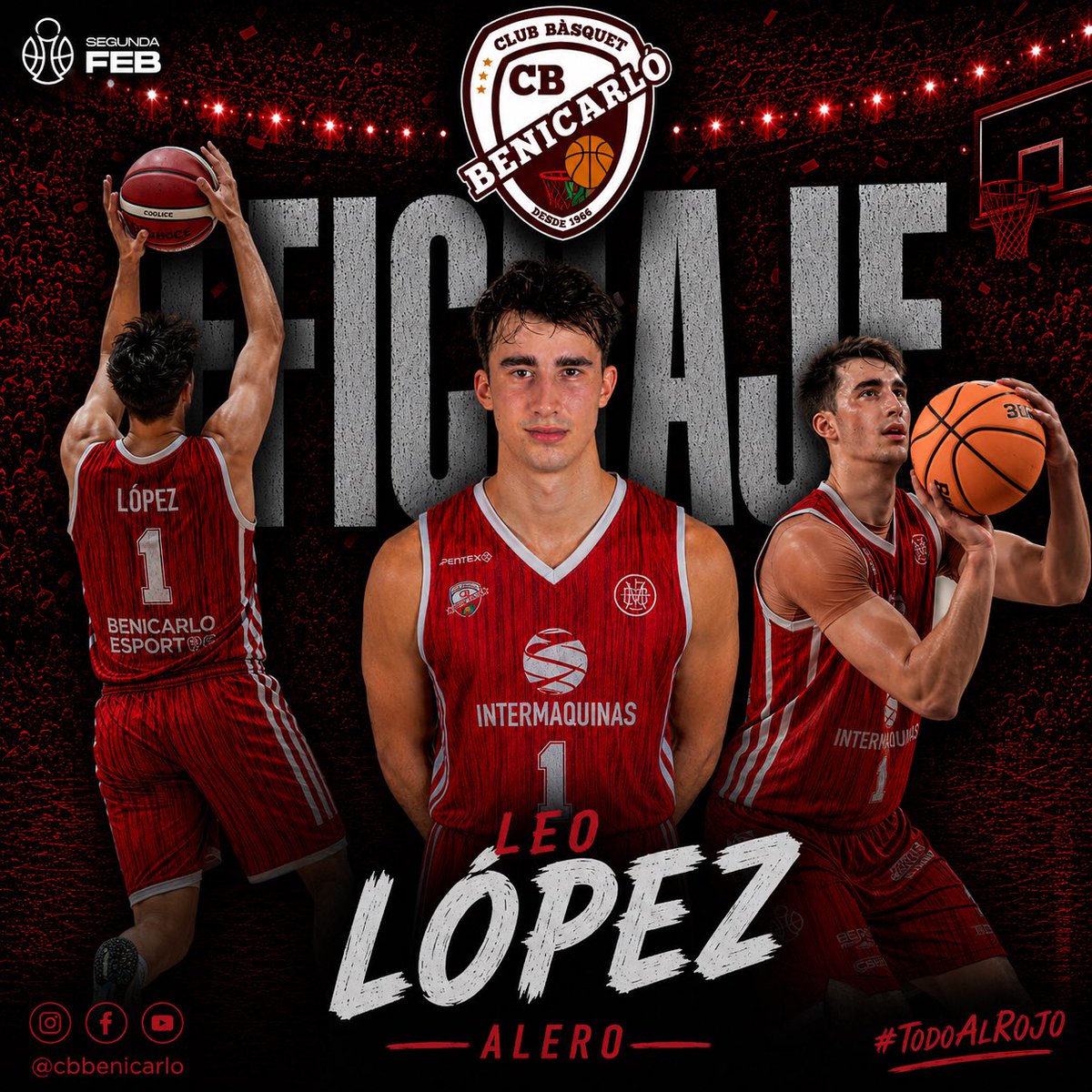 CBBenicarlo's tweet photo. ✍️ 𝗙𝗜𝗖𝗛𝗔𝗝𝗘 | 𝗟𝗘𝗢 𝗟𝗢́𝗣𝗘𝗭

📊 Sus estadísticas en 𝗧𝗲𝗿𝗰𝗲𝗿𝗮 𝗙𝗘𝗕 la temporada pasada fueron:

🏀 14’9 𝗽𝘂𝗻𝘁𝗼𝘀
🎯 40’4% 𝗲𝗻 𝘁𝗿𝗶𝗽𝗹𝗲𝘀
💪 6 𝗿𝗲𝗯𝗼𝘁𝗲𝘀
✅ 14’8 𝗱𝗲 𝘃𝗮𝗹𝗼𝗿𝗮𝗰𝗶ó𝗻 𝗺𝗲𝗱𝗶𝗮 https://t.co/0JCpOidKBQ