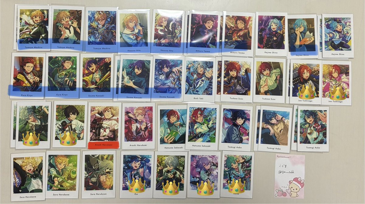 secpi_milret's tweet photo. @kjm__trhk はじめまして。検索から失礼いたします。当方ぱしゃっつ宗1点所持しているのですが、画像お借りしまして赤線を引いたぱしゃっつ嵐1点と交換可能でしょうか？ご検討のほどよろしくお願いいたします。 https://t.co/FVFWzFyiJK