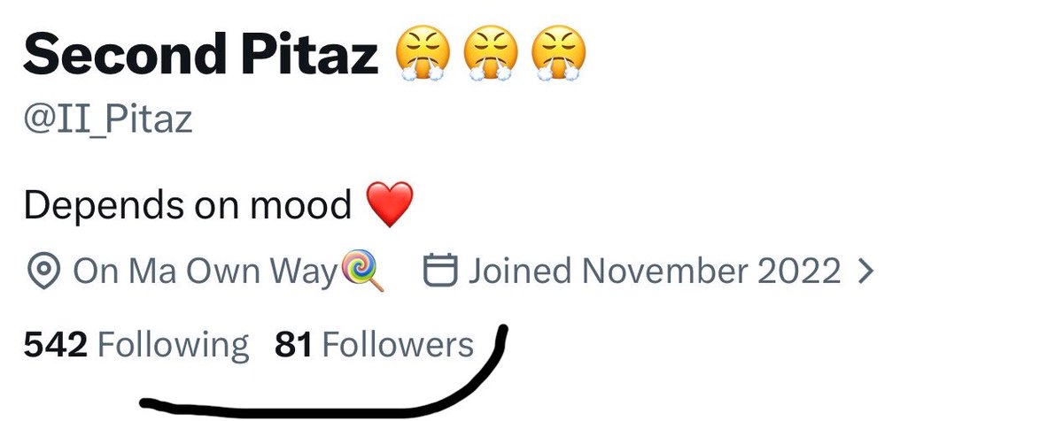 BstakP2's tweet photo. @II_Pitaz You spend more time counting other people's engagement than growing your own. 🤣😭 542 following and 81 followers... the harvest isn't harvesting. 🌾😂 https://t.co/EFrSmCaDSH