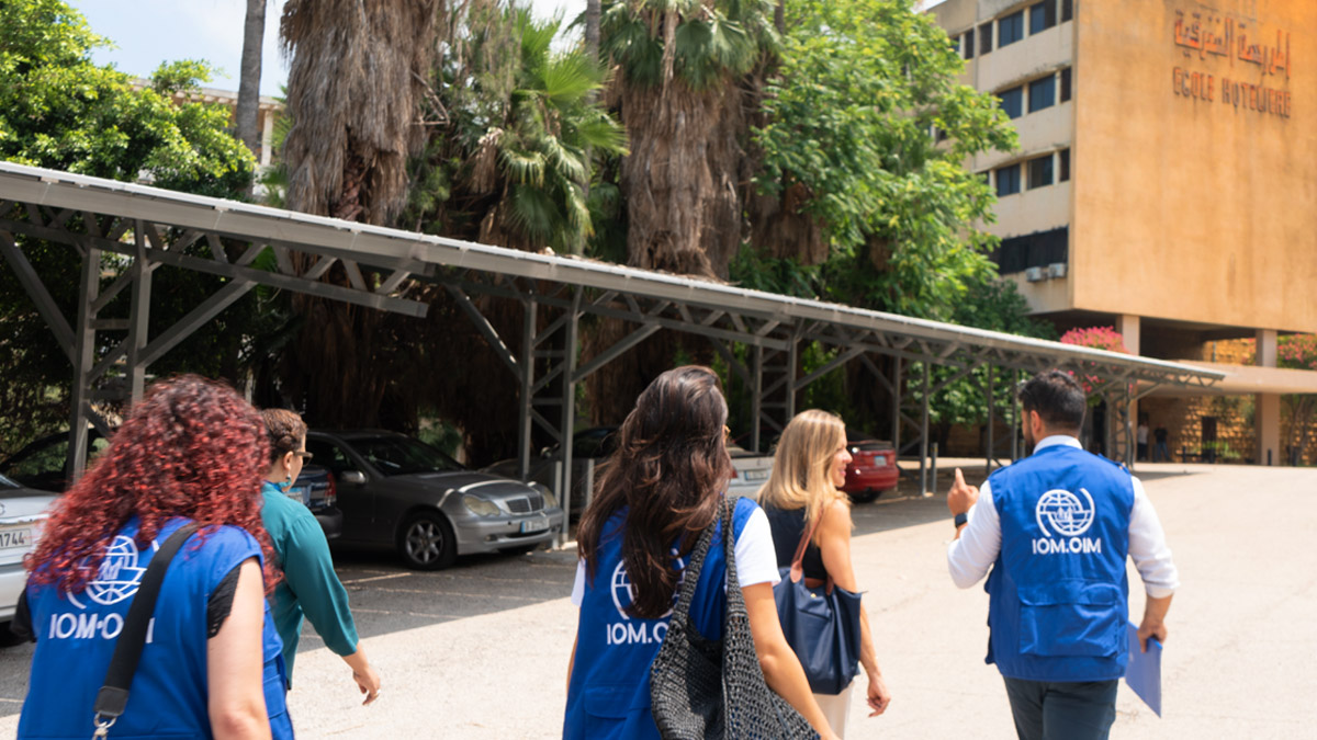 IOMLebanon's tweet photo. During a field visit, Sara Price, Canada’s Head of Cooperation in Lebanon, witnessed upgrades to TVET facilities, improving conditions for displaced communities and fostering safer, more inclusive learning environments for students.
@CanadaLebanon  @DevCanada https://t.co/o1Ip04c6QT