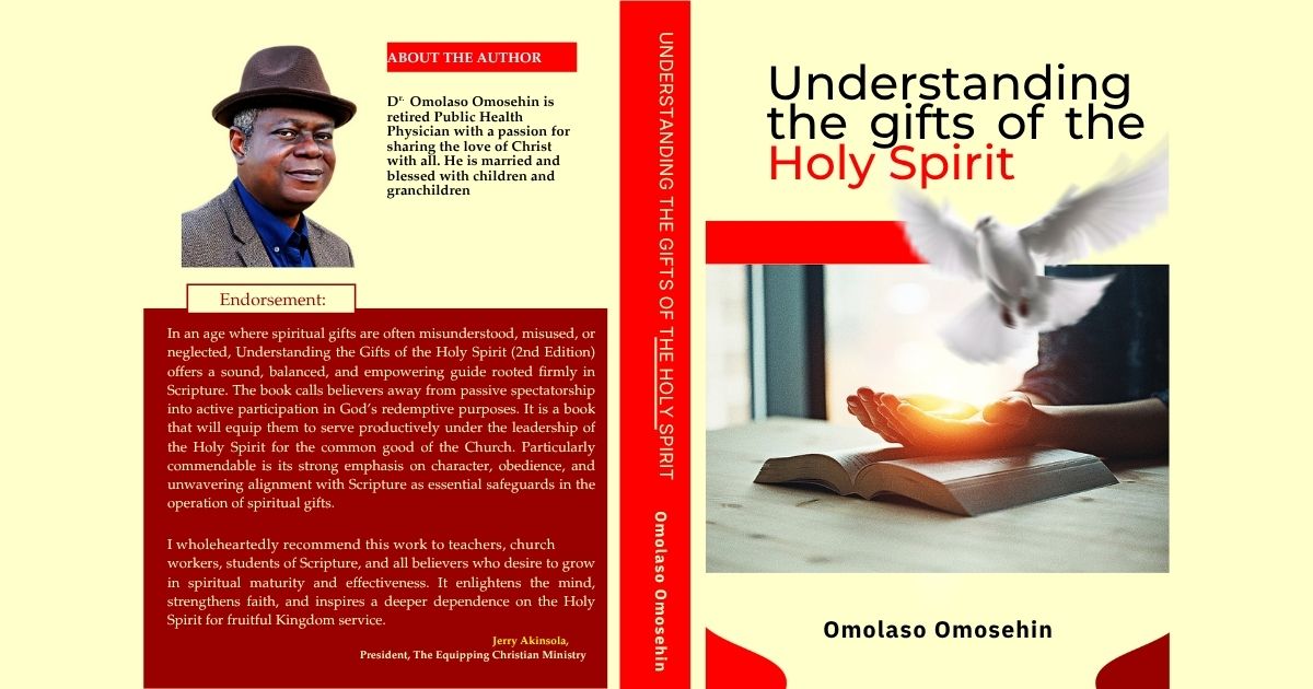 dromosehin's tweet photo. Spiritual gifts are often misunderstood, misused, or neglected today.

Understanding the Gifts of the Holy Spirit (2nd Edition) by Omolaso Omosehin offers a balanced, scriptural guide to move you from a spectator into active ministry—anchored in character and obedience. https://t.co/vXs8igqwYL
