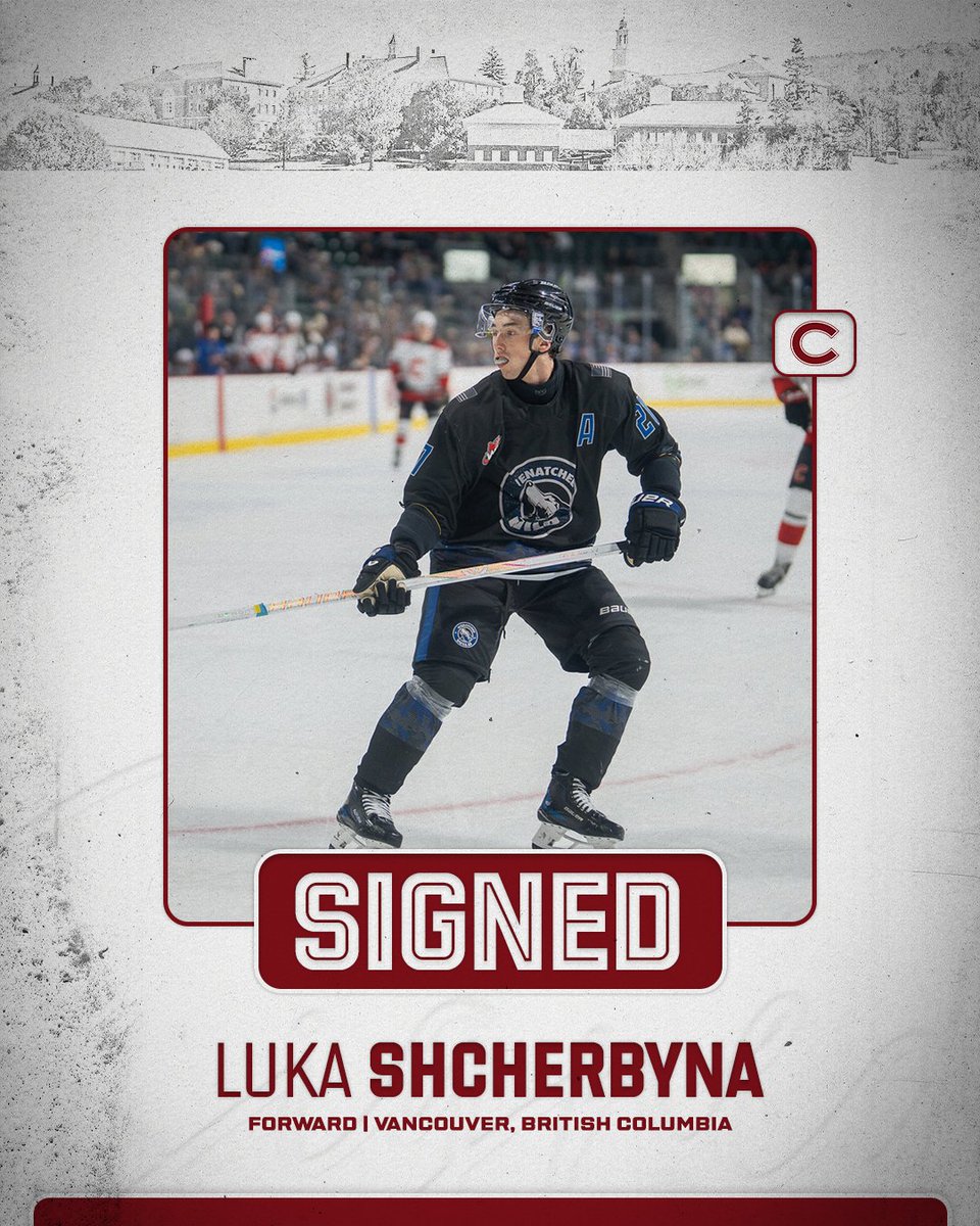 ColgateMIH's tweet photo. Welcome to Colgate, Luka!

The dynamic forward and former Wenatchee Wild assistant captain arrives with 115 career WHL points and a prolific prep resume.

#GoGate https://t.co/jNuWn1oHnr