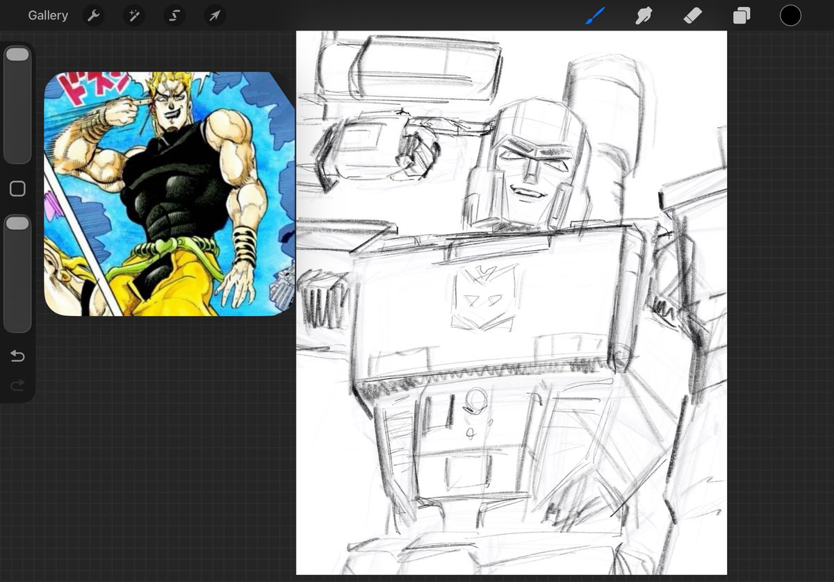 crazymatchaaa's tweet photo. #megatron doodle https://t.co/1vxBuerTVi