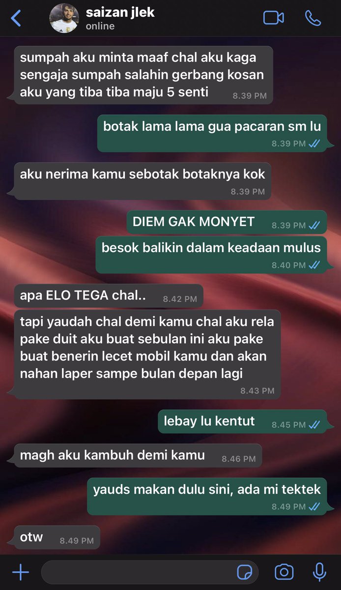 haigladys's tweet photo. serba serbi saizan bikin chalvin darah tinggi

#charlos one tweet au. https://t.co/ya9pEC1jRM