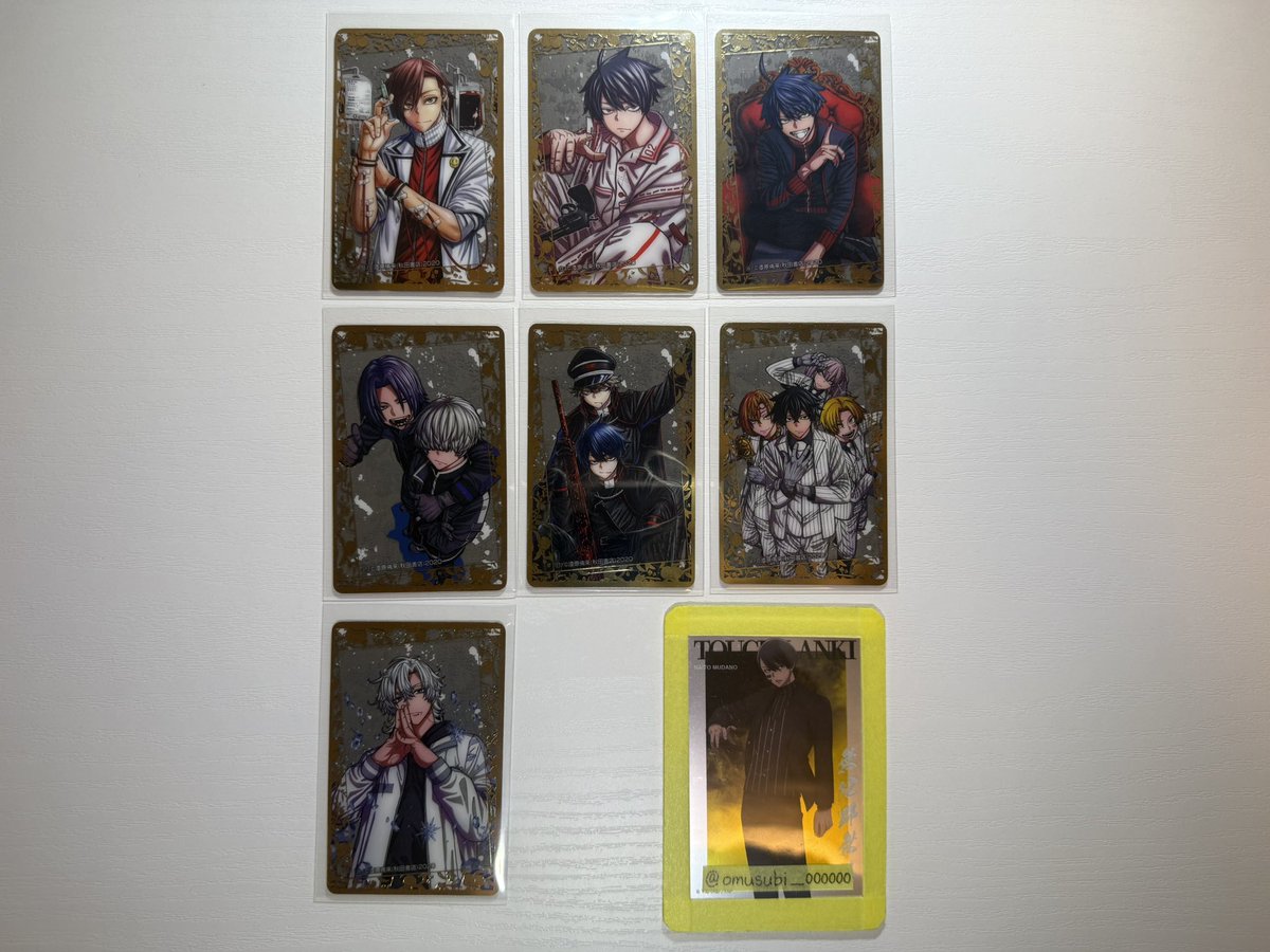omusubi_000000's tweet photo. 【交換】桃源暗鬼　30巻発売記念!!カバーキャラ大集結箔押しクリアカード!

【譲】画像1　10巻、11巻、13巻、27巻、28巻、29巻、30巻

【求】画像2　2巻の無陀野＞26巻の桃寺（家族分）

2巻表紙の無陀野を優先的に探してます
札幌手渡し
検索からでもお気軽にお声がけください😌 https://t.co/dUHOFvhtqg