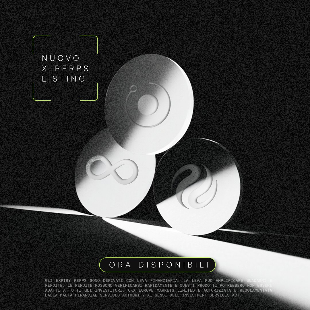 OKXItalian's tweet photo. Sono appena arrivate tre nuove coppie X-Perps! 👇

✔️ $RENDER 
✔️ $ICP 
✔️ $INJ 

Tutte con leva fino a 10x nella New Money App. https://t.co/blkcStBH5f