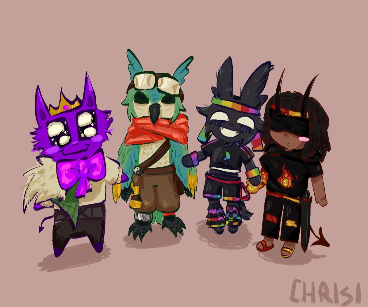 ChrisiCursed's tweet photo. art fight attack for CakedPied (@/CakedPie on twt) meowww their designs r so scrunkl pleading emoji #unstableuniversefanart #uufanart https://t.co/vWAMe6aqfN