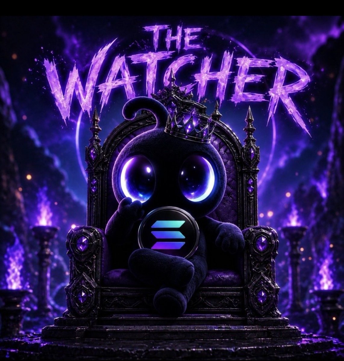 TheWatchersZzz's tweet photo. Every cycle has a king.

Every king has a kingdom.

But only one gets remembered.

We’re not here to follow the trend.

We’re here to become it.

👁️💜

$SOL

#Solana #Memecoin https://t.co/6qcCjLj3OQ
