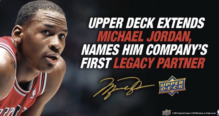 Gylbret's tweet photo. 🐐#NewsCard : Upper Deck annonce la poursuite du contrat d’exclusivité avec MJ23 et 2 programmes pour fêter le 40 anniversaire de la RC du goat
#GylbretCardsAddict #CardsAddict #thehobby #sportscards https://t.co/owmdPyack5