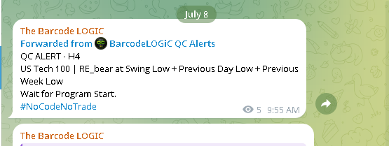 mooreforex's tweet photo. QC ALERT - H4
US Tech 100 | RE_bear at Swing Low + Previous Day Low + Previous Week Low
Wait for Program Start.
https://t.co/i0NDIVMo94 https://t.co/aK8SrVjfeN