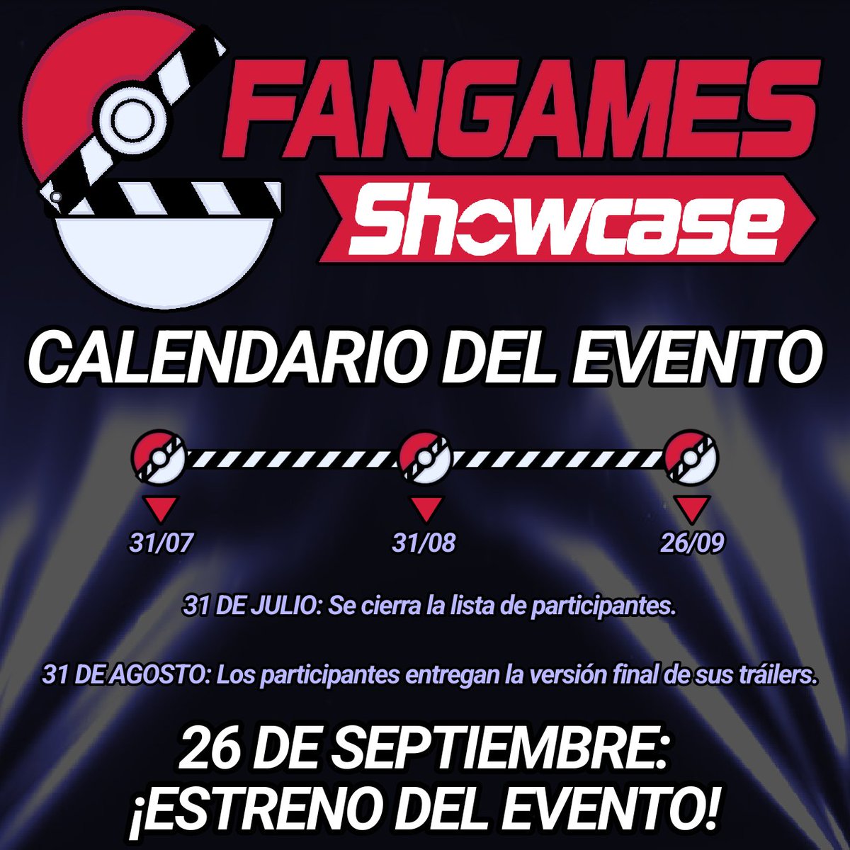 KoaLattArt's tweet photo. ¡EL FANGAMES SHOWCASE 2 SE ESTRENARÁ EL 26 DE SEPTIEMBRE! 🎬
Dejo aquí el calendario.
Makers, aún tenéis hasta el día 31 DE JULIO para meteros en el evento. Tras ello, NO ACEPTAREMOS A MÁS GENTE. ⚠️
¡Trabajarás con nuestra ayuda desde que te inscribas hasta el 31 de agosto! 🪏 https://t.co/laWGl4t0D1