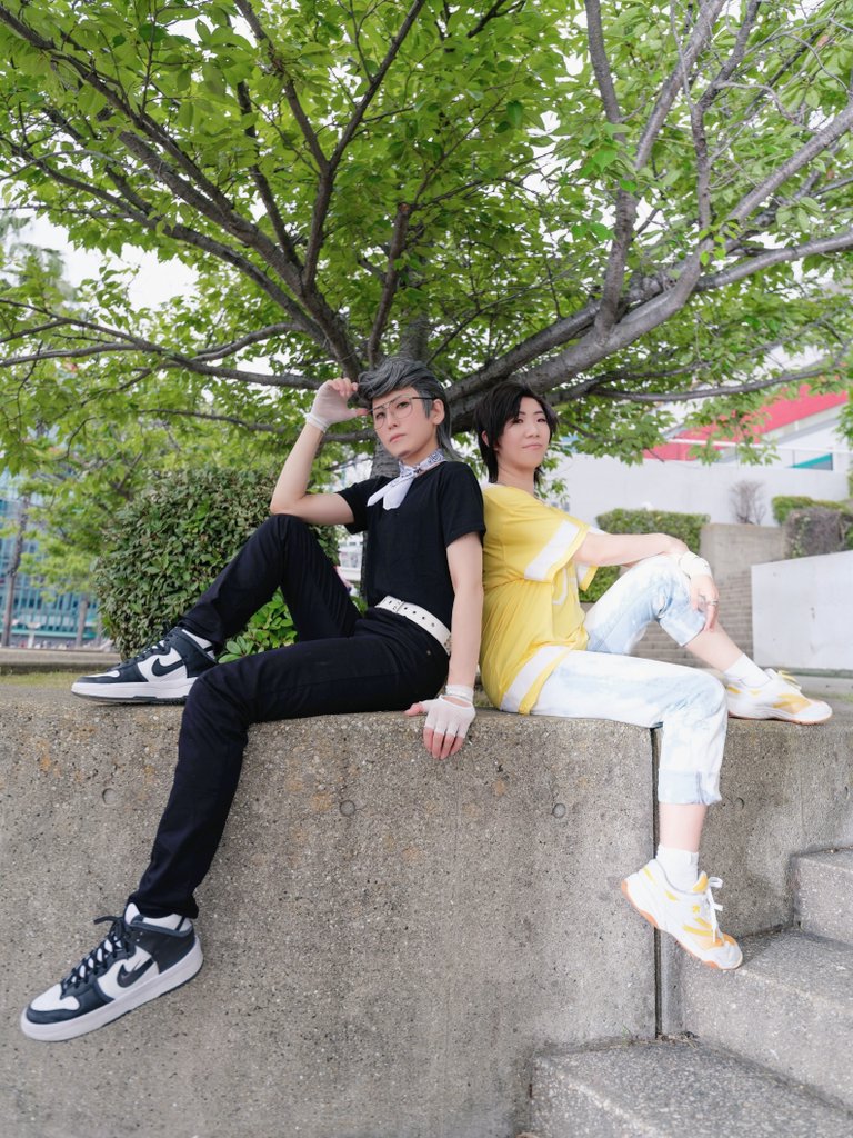 rhyme194708n5's tweet photo. cos/hpmi

⚖️オイ！急にもたれかかってくんな
3️⃣ハァ？おっさんは体幹が弱ってるんじゃないのか

3️⃣まりあちゃん@mmmaria00
⚖️らいむ
📷️イさん@Ikanos5732
#アコスタATC https://t.co/Bkcl3x3HNH