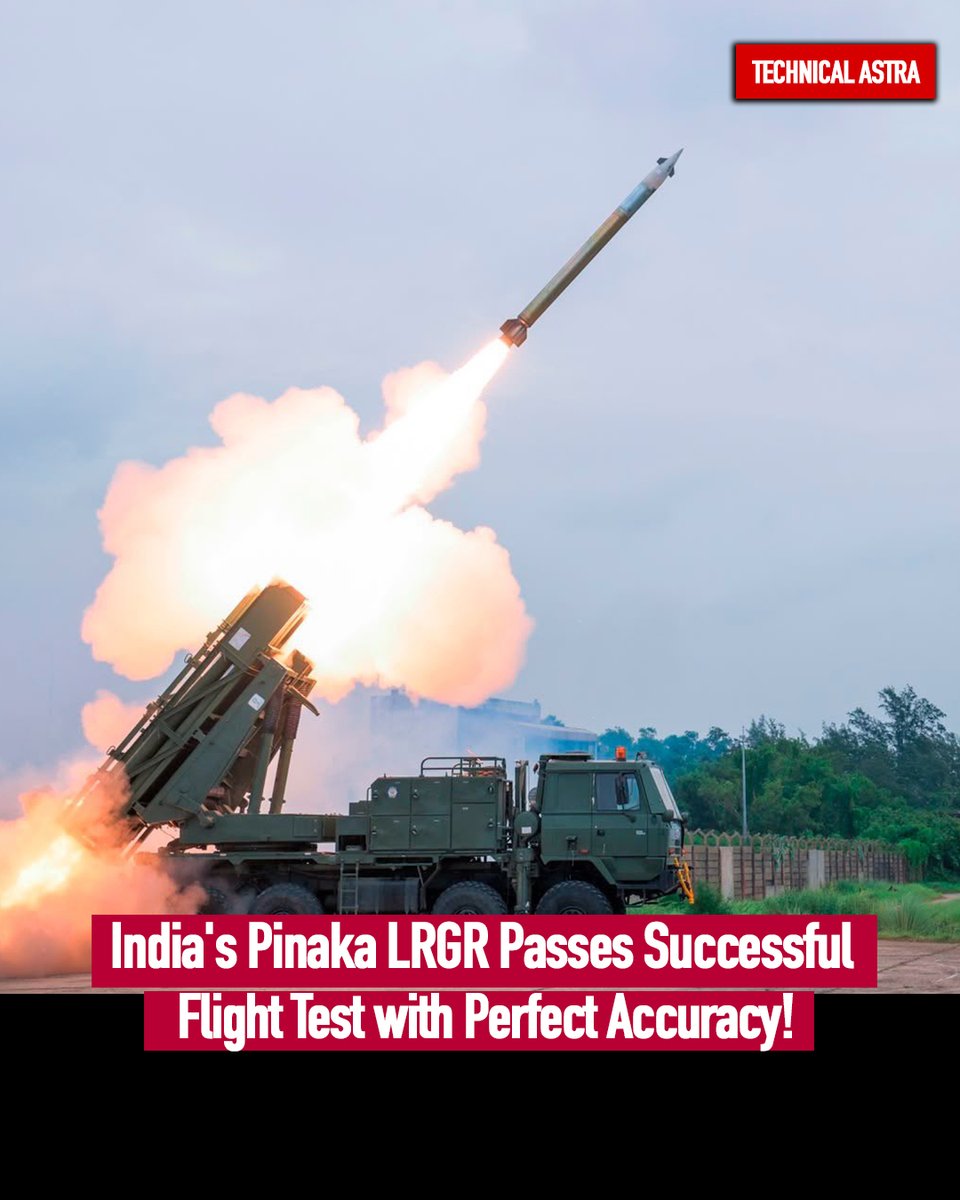 kishanchand_89's tweet photo. DRDO has successfully conducted the flight test of the Pinaka Long Range Guided Rocket (LRGR) at the Integrated Test Range (ITR), Chandipur, on July 8.
#DRDO #Pinaka #PinakaLRGR #IndianArmy https://t.co/VC96Z6ll5N