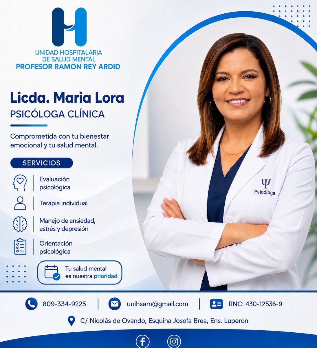 unihsam's tweet photo. 💚 Continuamos acercándoles a los profesionales que forman parte de nuestro equipo con la presentación de la Licda. MARÍA LORA, PSICOLOGA CLINICA, una profesional comprometida con brindar una atención ética, cercana y basada en el respeto a cada persona que confía en nuestros se. https://t.co/bqf3N1oiZa