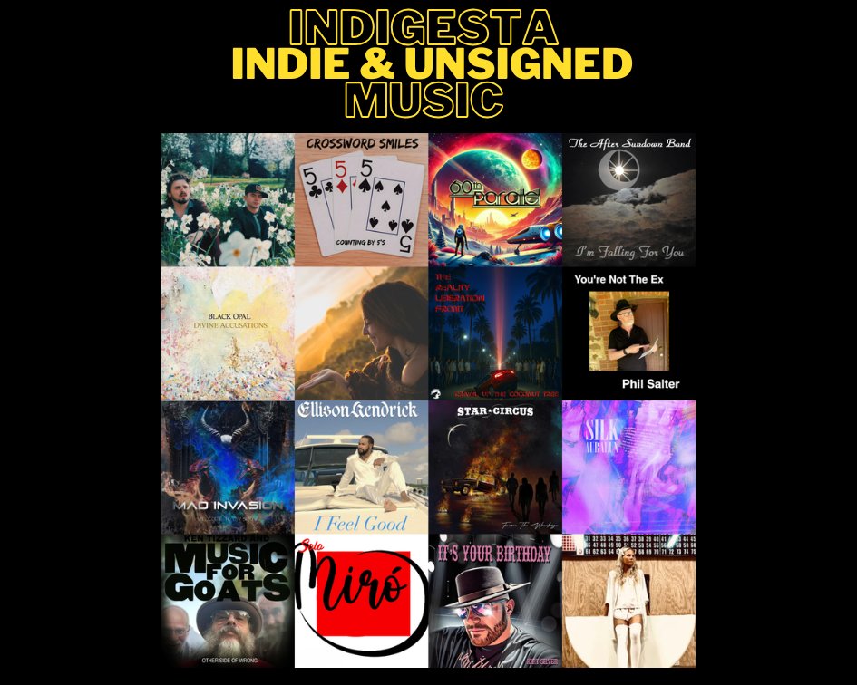 catorwebradio's tweet photo. #NowPlaying #Indigesta
#WidowsPeak!
#CrosswordSmiles
@SixtyParallel
#TheAfterSundownBand
@Blackopal_band
#Moonbird
@reality_front
#PhilSalter
#MadInvasion
#EllisonKendrick
@StarCircus_band via @Emma_Scott
#SilkFilledStilts
@ktizzard
#SoloMiro
#KirtSilver
#RoseOra https://t.co/P8yiAbj2oG