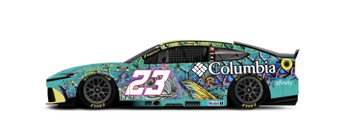 BW_Channel23's tweet photo. Wow…..here’s Bubba Wallace’s Columbia paint scheme for Atlanta😍🔥 https://t.co/nreqhKQVh2