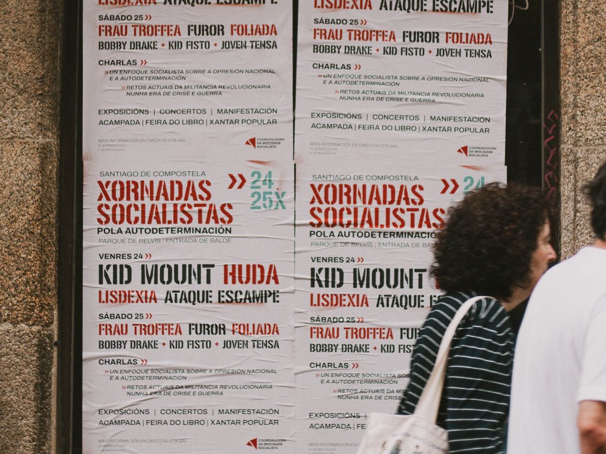 CMS_Compostela's tweet photo. 24/25X | Seguimos preparándonos para as Xornadas Socialistas pola Autodeterminación. Vémonos en menos de 20 días no parque de Belvís!

Contra a opresión nacional, loita de clases revolucionaria🚩 https://t.co/sRuEGBR5AF