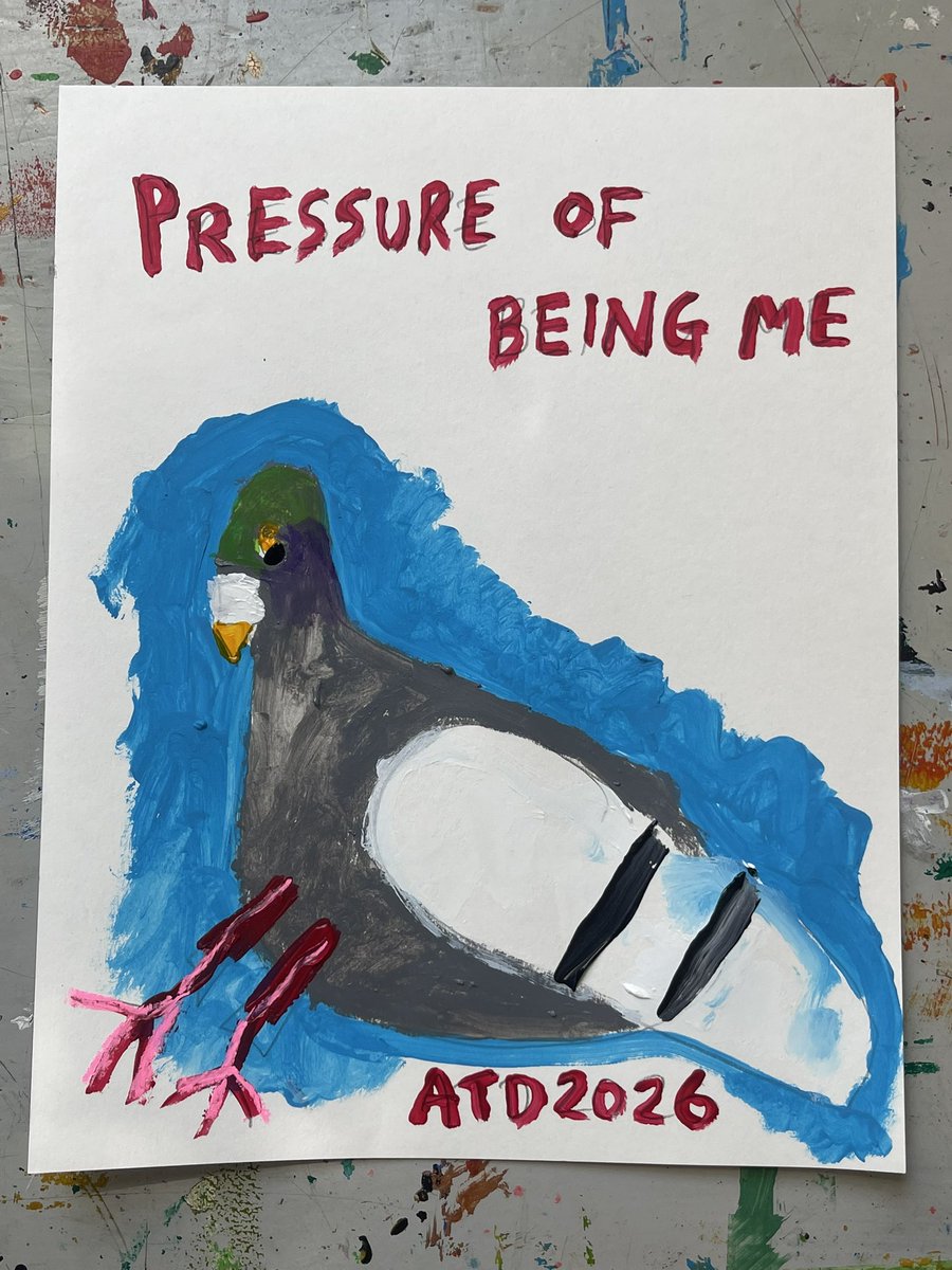 chunkymark's tweet photo. Pigeon painting 🐦❤️👉https://t.co/NiRyjgzCIj https://t.co/aCw2iNS3ro