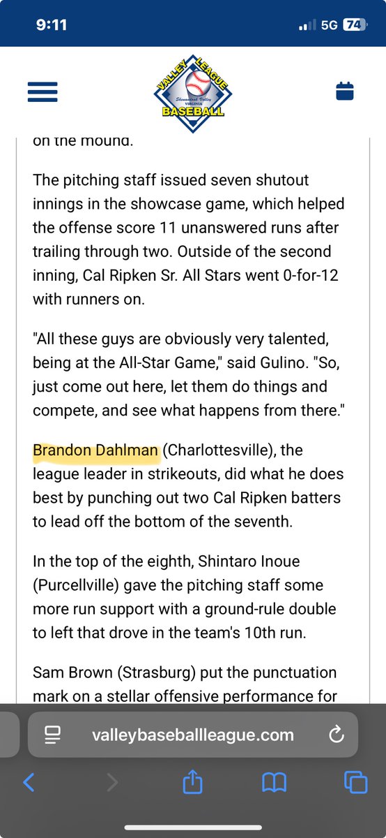 GPitching's tweet photo. @BDahlman04 “doing what he does best” they say… straight dominating every hitter he sees lately!  This guy has a long career ahead of him!  Keep turning heads &amp; wowing everyone!  Someone has to be noticing! Proud of ya bud!
@VBLBaseball @LibertyBaseball 

FB top velo 95 mph https://t.co/mMP3AQNcj8