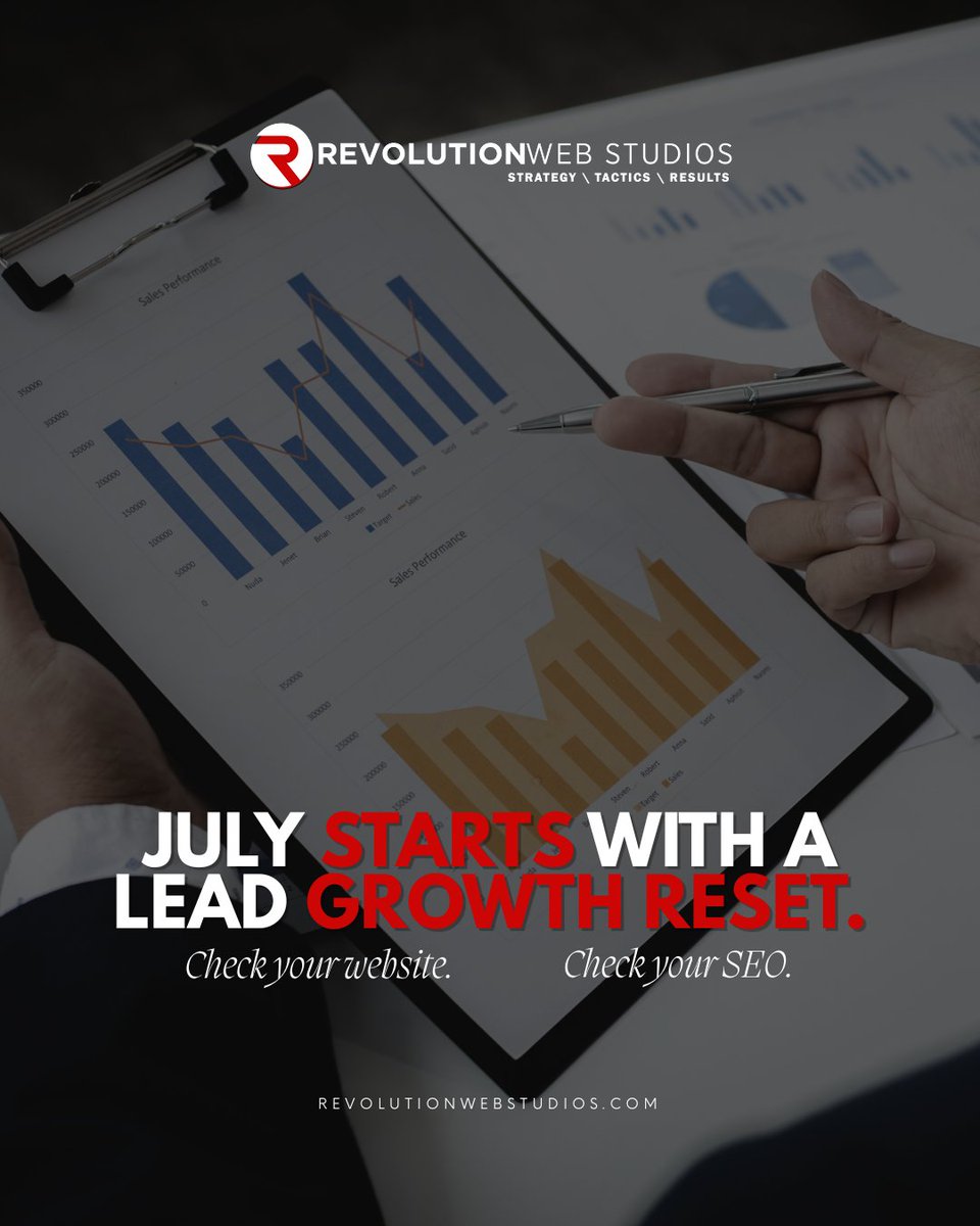 RevoWebStudios's tweet photo. New month. New chance to clean up what is slowing your leads down. https://t.co/NdJUDRaxeo