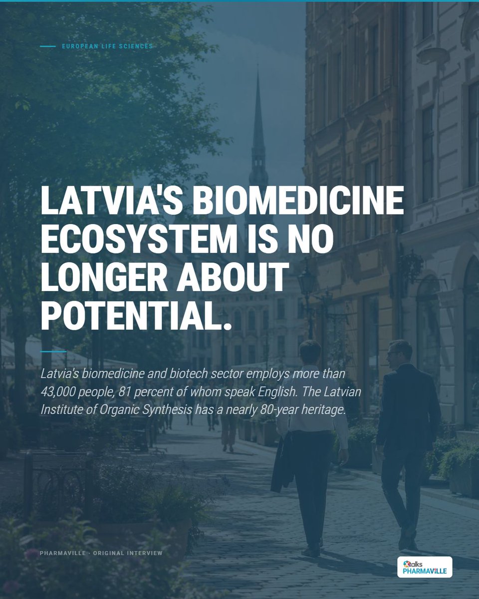 LifeSciLocator's tweet photo. "The ecosystem has reached a level of maturity where it is no longer about the potential. It is rather about the proof."

Annija Veinšteina, LIAA, on Latvia in a new Xtalks interview.

Pharmaville →
https://t.co/7ZZ8GuhY28

#LifeSciences #Latvia https://t.co/3kU139YyTK