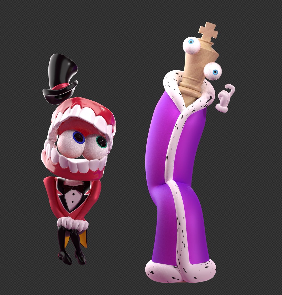 SillyBillyGooby's tweet photo. Blender test!

#royalteeth #tadc #kinger #Caine https://t.co/67NBYto2Io