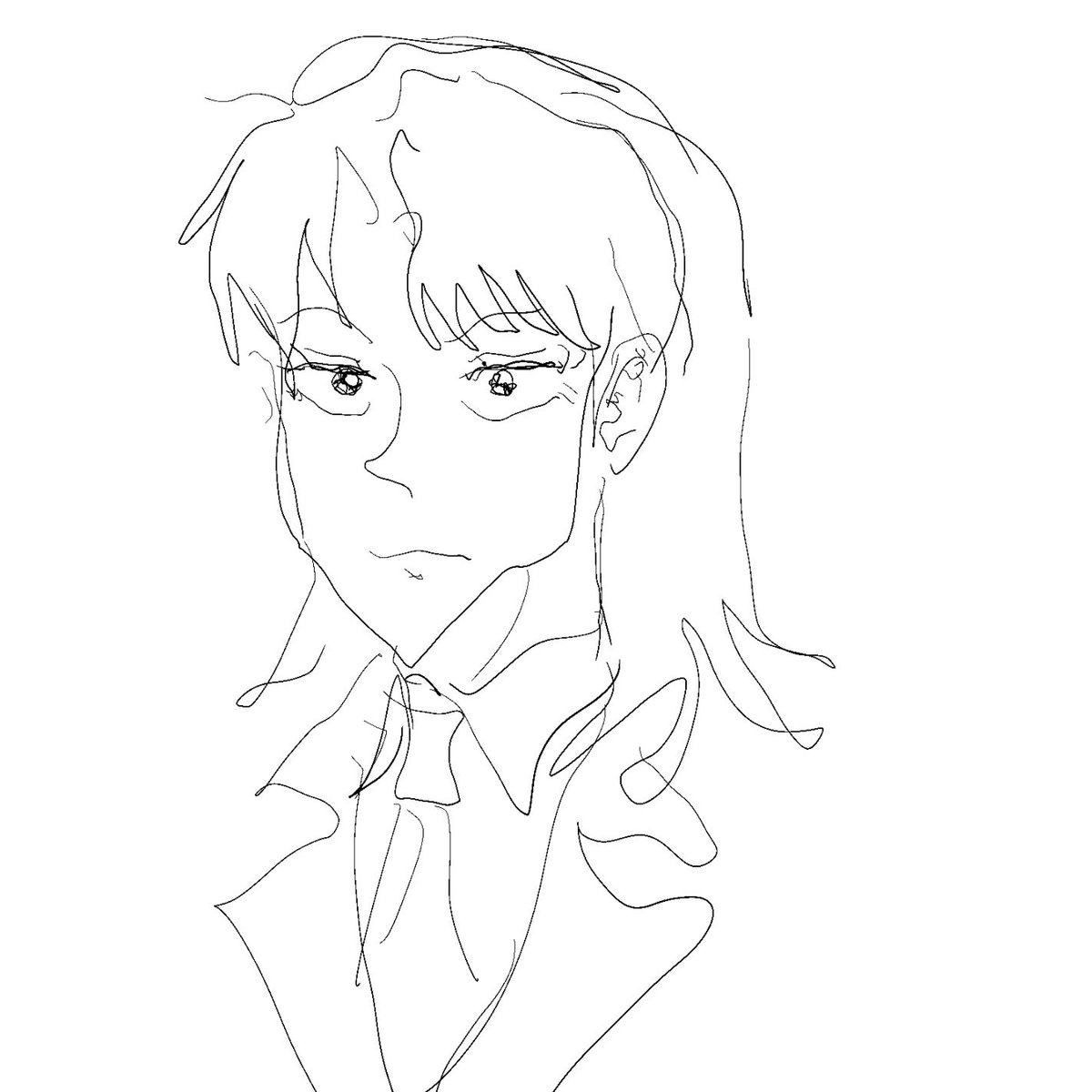 li_9n1's tweet photo. 左手で描きました https://t.co/VcH5hGj8yO