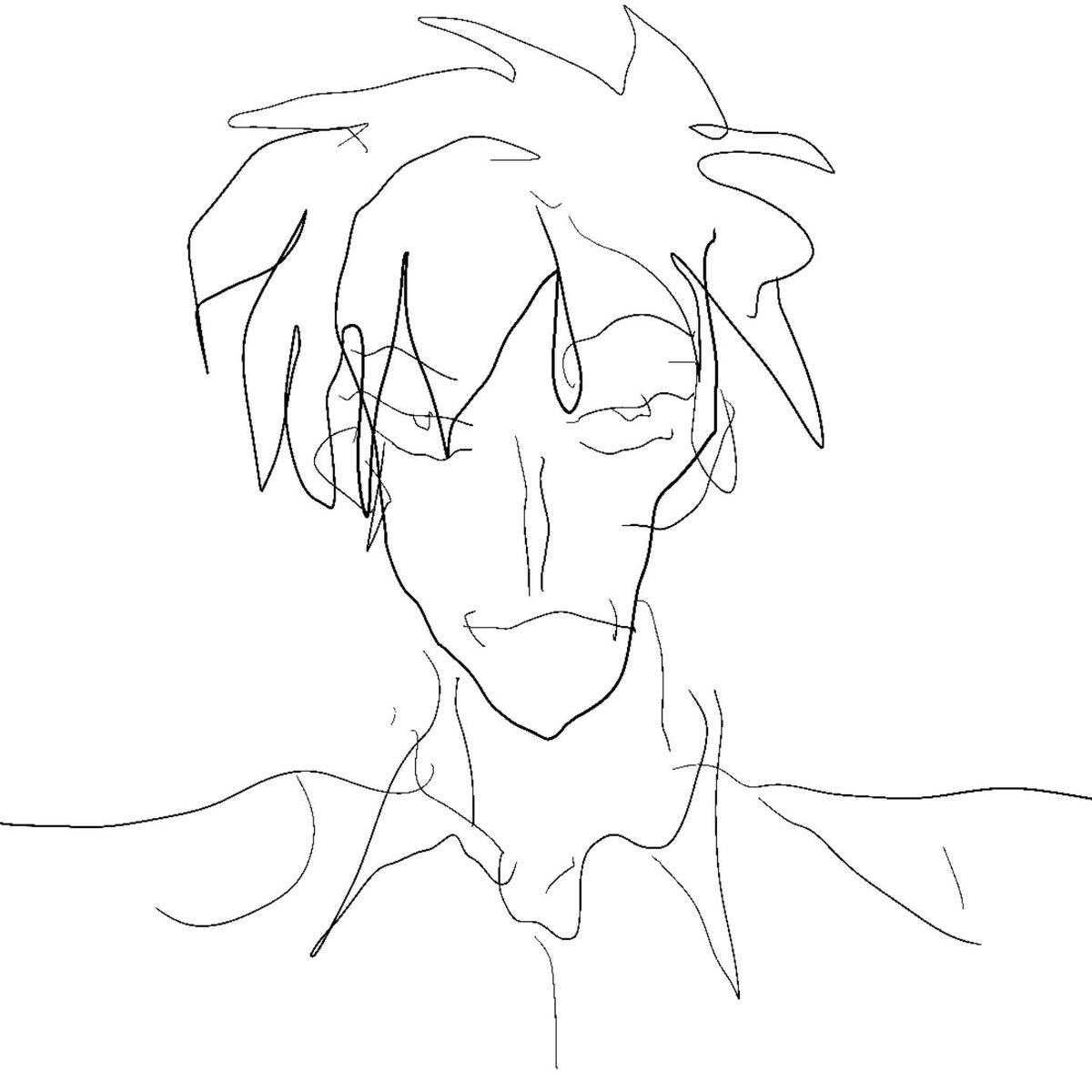 li_9n1's tweet photo. 左手で描きました https://t.co/VcH5hGj8yO