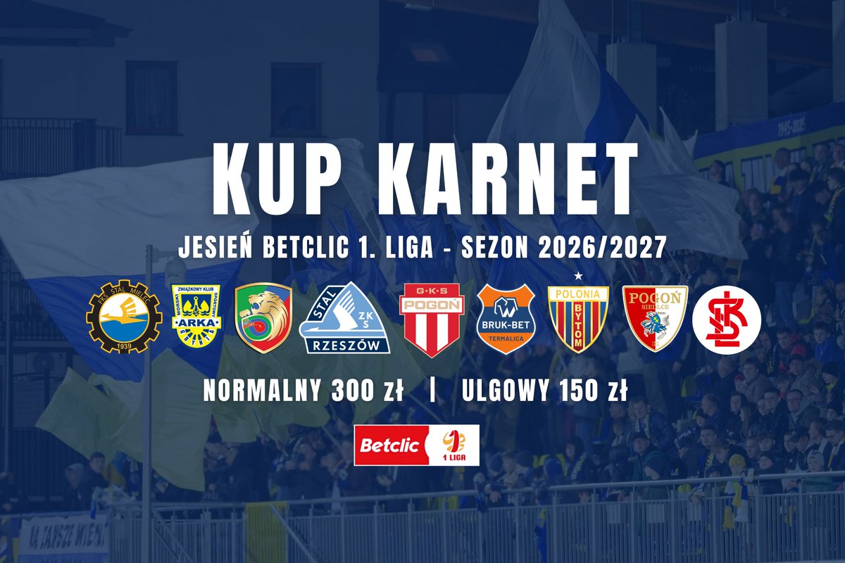 uniaskcofficial's tweet photo. 🎟️ [KARNETY]  Betclic 1 Liga przy P8! 🤍💙💛

Sprzedaż karnetów rozpocznie się już 13 lipca. Pierwszeństwo w zakupie będą mieli Kibice przedłużający. Otwarta sprzedaż ruszy 16 lipca. 
🔗 [SPRZEDAŻ NA] https://t.co/cjJ36t82Bm
Szczegóły na https://t.co/XIBbxQmiks https://t.co/a4mFfwDzaO