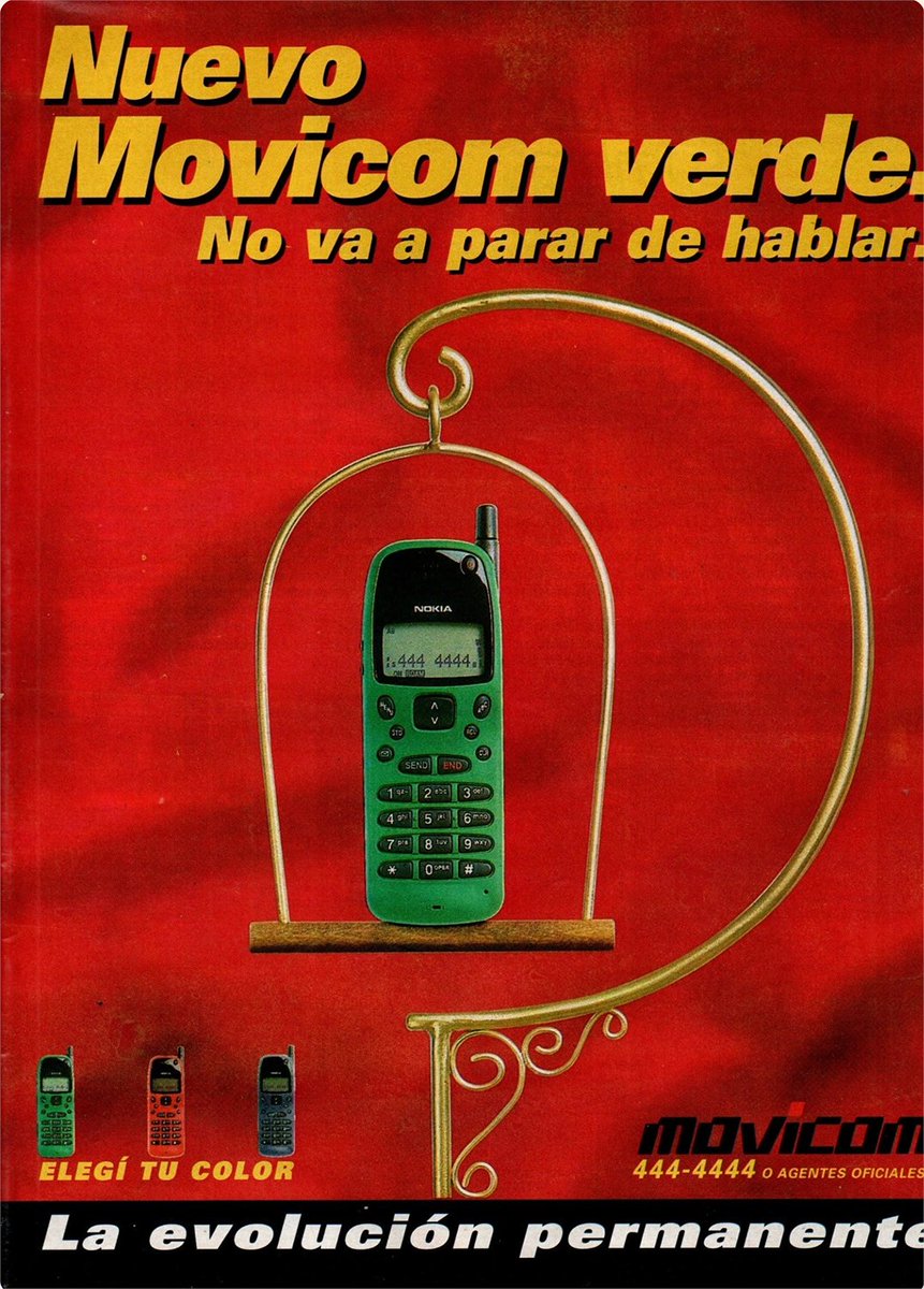 resistearchivo's tweet photo. Nuevo Movicom color verde loro.
#Julio1996 #Hace30años https://t.co/XyZ1vU0KRB