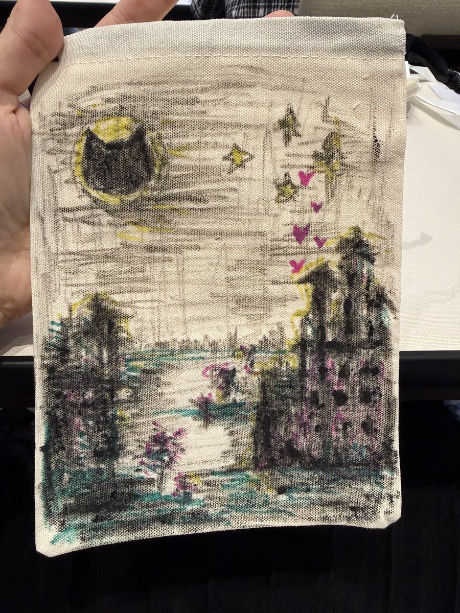 alex_moriyama88's tweet photo. Art class with Teacher #BXXMRVW… another sentence I never thought I’d be saying 😂😂

We had to decorate our little bags with markers. It was definitely easier than drawing with frosting on a cake 😂… although for some reason my black marker refused to cooperate.

In college art class, we did something called freehand drawing—just letting your feelings guide your hand. To be honest, this week has been one of the darkest I’ve had in a while. Before I even realized it, those emotions had found their way onto the baggie. But somehow, there were still little splashes of color.

What I think is, Nong Boom has this incredible ability to read people’s hearts. He looked at my drawing and somehow read my soul 🥹

He smiled and said,
“Your drawing is beautiful… like a fairytale but it’s missing “love”…”

Then he picked up the marker and added the “love”that I lost…

Man… that hit me hard 🥹

Thank you, Nong Boom, Dr. Ally, the staff, and everyone who made today another unforgettable experience. 💙✨

The Black Prestige with Boom
#DrAllyxBoom
