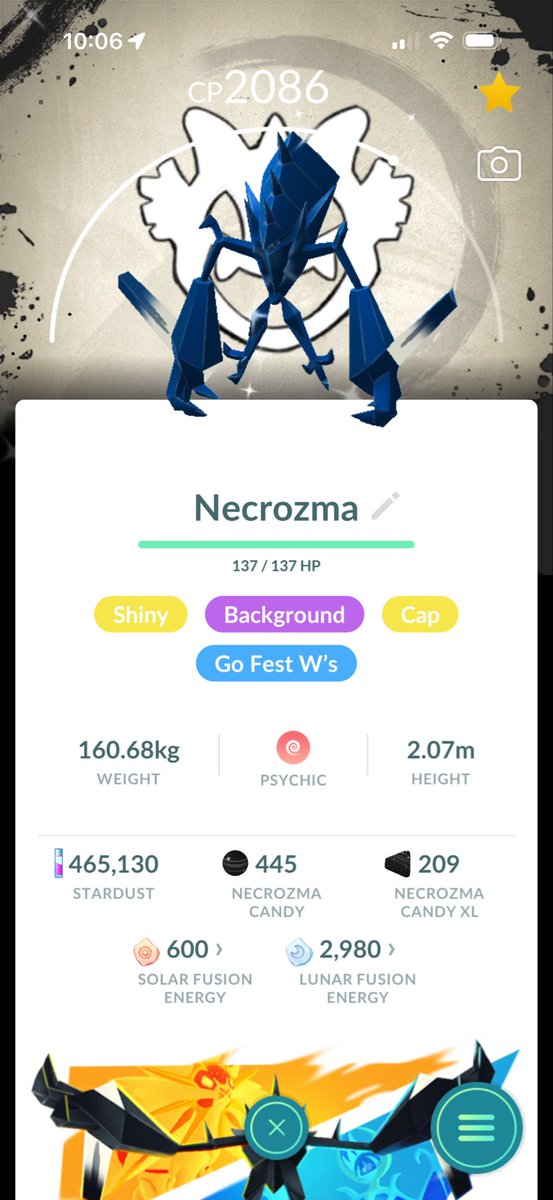 BigTimeRush7577's tweet photo. What are your Pokemon Go 10th Anniversary W’s so far!!! Here’s some of mine! #pokemongo #10thanniversary #zekrom #kyurem #necrozma https://t.co/HX1uzzwaGJ