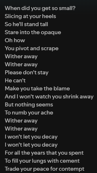 rabiscouu's tweet photo. OK GUYS ANALYSIS MOMENT #theflight #aimsey

aimsey said there will be a cinematic featuring AJs backstory set to a song called "Wither" by Distress Call

im not sure how fully the song relates to AJ, but there are some very interesting parts! the song mentions "He" twice. in + https://t.co/IV0QmzpuHi