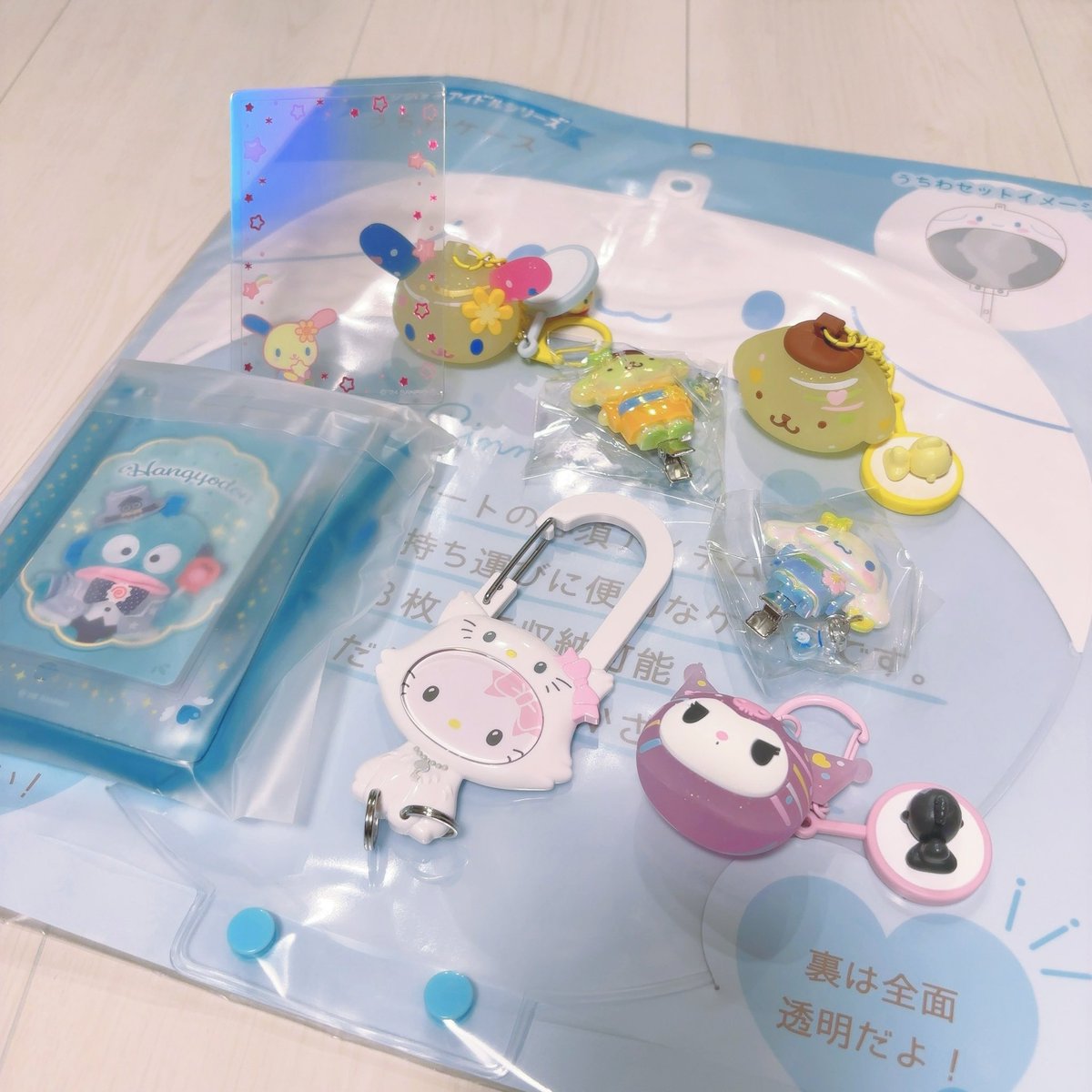 kuru_swdp's tweet photo. 大変悔しい1日やけどサンリオのランダムはポムとウサハナ多めで嬉しい⸜( ˶'ᵕ'˶)⸝
シナモンも水色やしありがたい૮ .  ̫ .｡ ა
ハンギョドンもゆみブルーてことで､､️🩵!!
すごく私🉐 https://t.co/MzJkjzHlI7