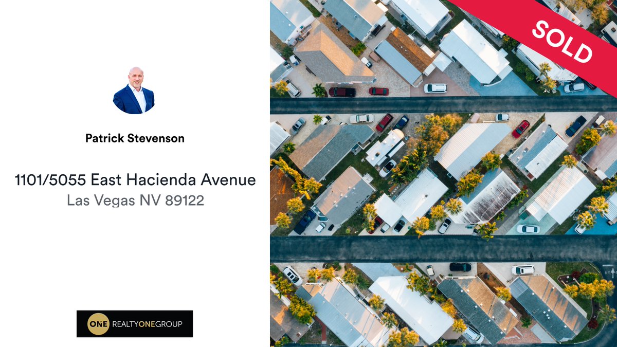 PatrickSRealtor's tweet photo. 📍 1101/5055 East Hacienda Avenue, Las Vegas, NV, 89122

My latest sale on RateMyAgent.
NV S.57035

https://t.co/rpzR6BivHF
...
#ratemyagent #patrickstevensonrealtor #lasvegasrealtor #lasvegashomes #veteranshelpingveterans #summerlin #movingtovegas #hendersonrealtor... https://t.co/wdnjfSx9kM