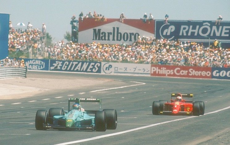 TheHardCompound's tweet photo. 1/2

#OnThisDay in 1990 @F1 nearly saw one of it's biggest ever upsets as Leyton House's @ivancapelli led team mate Mauricio Gugelmin for two-thirds of the French GP at Paul Ricard.

The Italian led @ScuderiaFerrari's @Prost_official late on...

#f1 #throwback #march #ferrari https://t.co/HsAEWjKvnJ