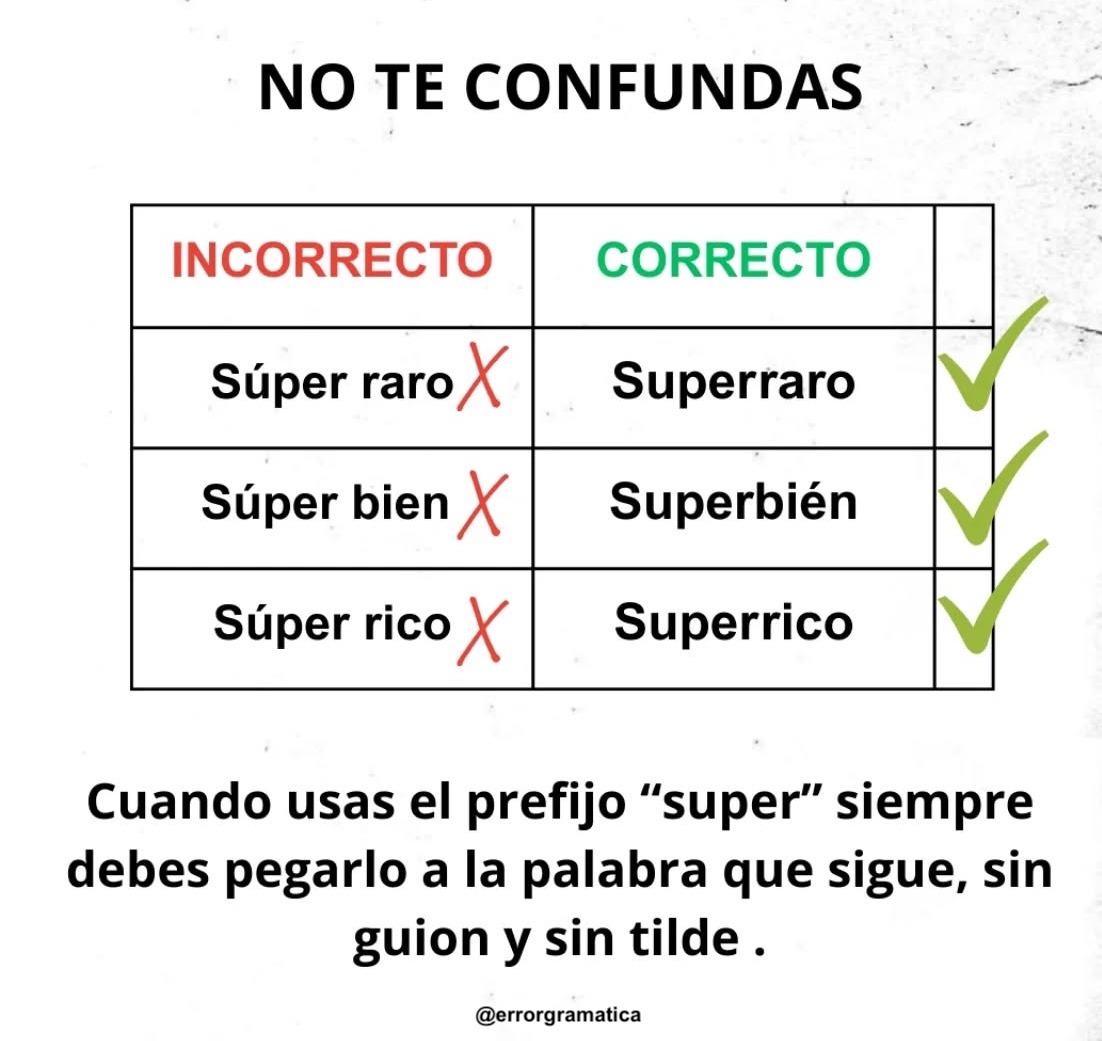 ErrorGramatica's tweet photo. NO TE CONFUNDAS https://t.co/ieumr3ECa1