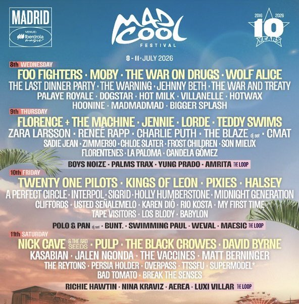 mario_sanro's tweet photo. Se venden 2 entradas VIP para el sábado día 11, festival Mad Cool de Madrid. 
Muy buen precio, se venden por no poder ir a última hora.  
Cualquier duda MD. https://t.co/f8udzFw6VR