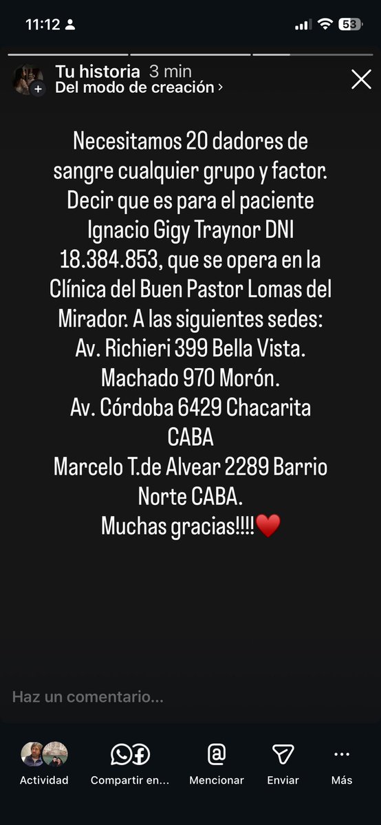 Eugeoptimista's tweet photo. Porfa me dan una manito para el papá de mis sobrinos, gracias 🙏 https://t.co/5FV7WPKLJp
