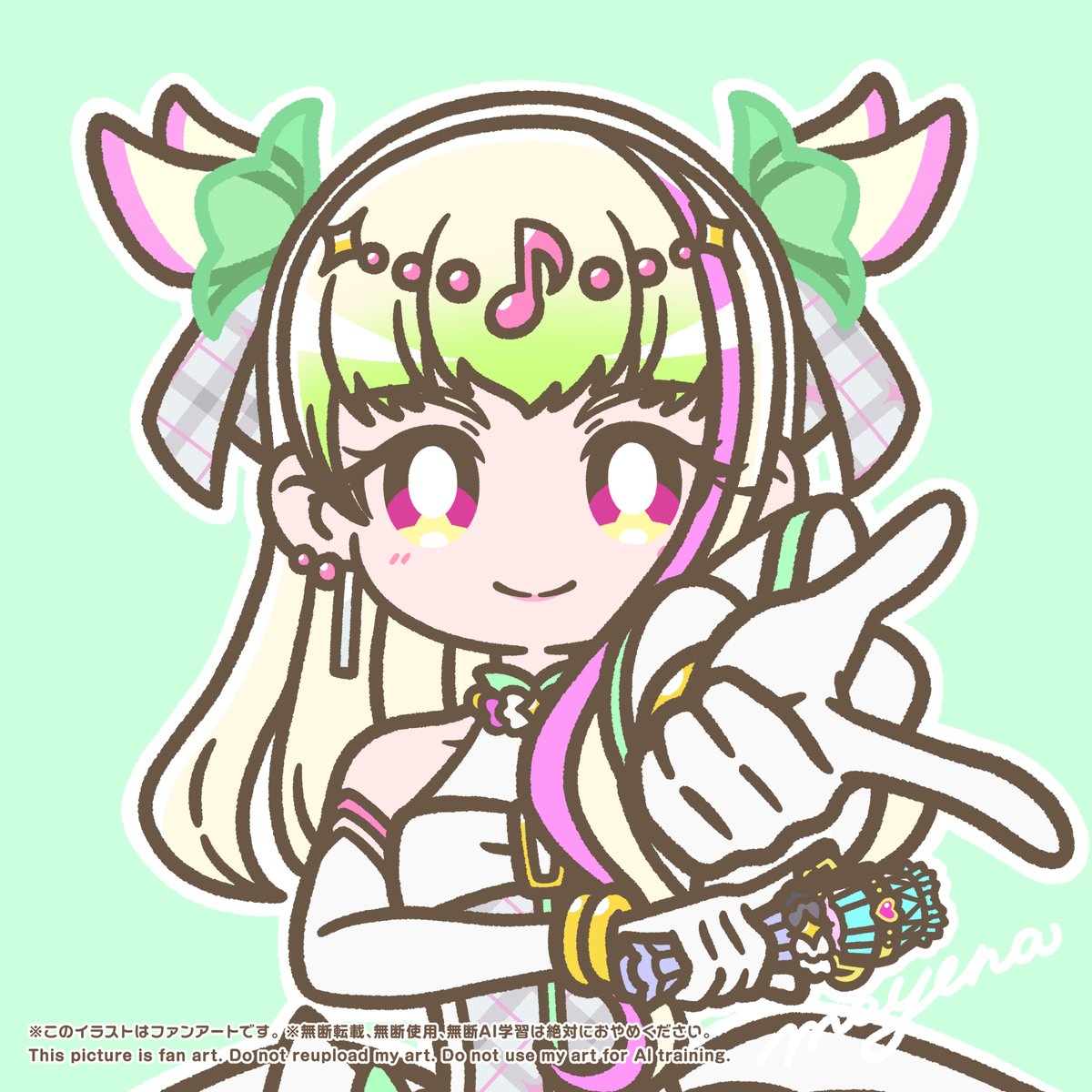 No.86 キュアズキューン🤍🪩 #毎日プリキュア #precure #プリキュア