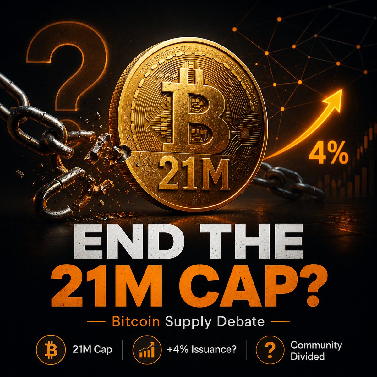 lamia70's tweet photo. 🚨 Should Bitcoin's 21M supply cap change?

Zcash co-founder Eli Ben-Sasson argues Bitcoin should introduce 4% annual issuance, saying lost private keys will gradually shrink the available supply over time.

#Bitcoin #BTC #CryptoNews #Crypto #Zcash https://t.co/xXWVoaxSwe