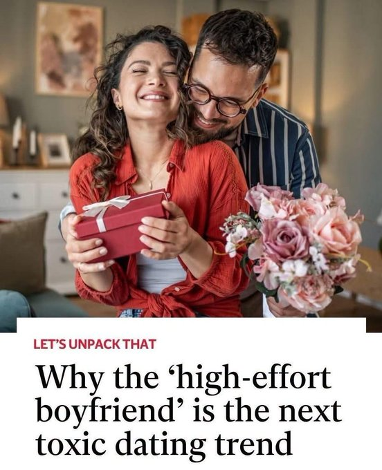 Jones798Mia's tweet photo. They are now calling men who bring flowers, plan dates, and put in effort ‘toxic.’ A man who tries hard is a red flag. A man who doesn’t try is also a red flag. There is no version of a good man left that the internet won’t pathologize. https://t.co/2bPOL9BSxR