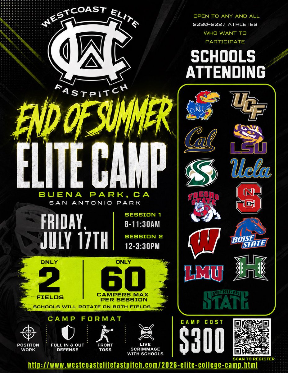 WCEVazquez18U's tweet photo. Tons of schools in attendance looking for studs!!

To register: https://t.co/TWzlv8jdVv https://t.co/022AArDuew
