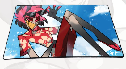 radi0f1re's tweet photo. i really wish hazbin still got playmats (even though i dont have room for them) https://t.co/XYm9WRsILd