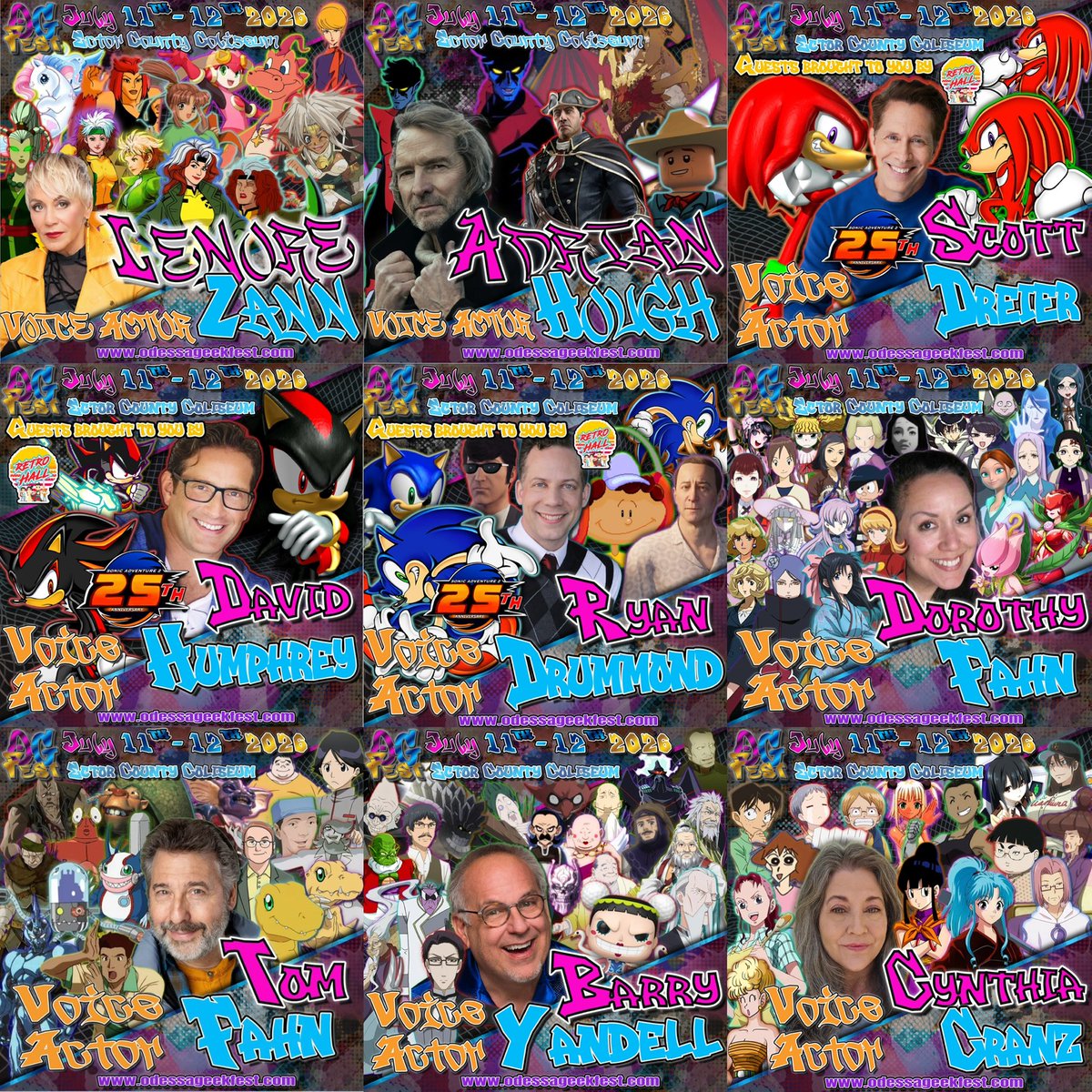 KleinHarvey97's tweet photo. ‼️THIS WEEKEND
(JULY 11TH-12TH)‼️
Meet voice actors:
@ZannLenore @Adey800 @TheScottDreier @HumphreyReal @RYANtheDRUMMOND @DorothyFahn #TomFahn #BarryYandell @CynthiaCranz
At #OdessaGeekFest
Odessa,Texas
For more info/buy tickets:
https://t.co/VHpF4AKFfN https://t.co/r2Av8yc9Eo
