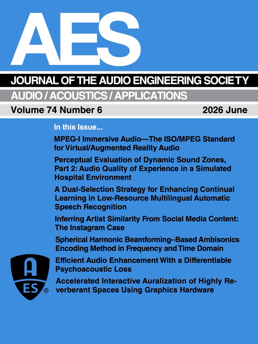 Audio Engineering Society tweet media